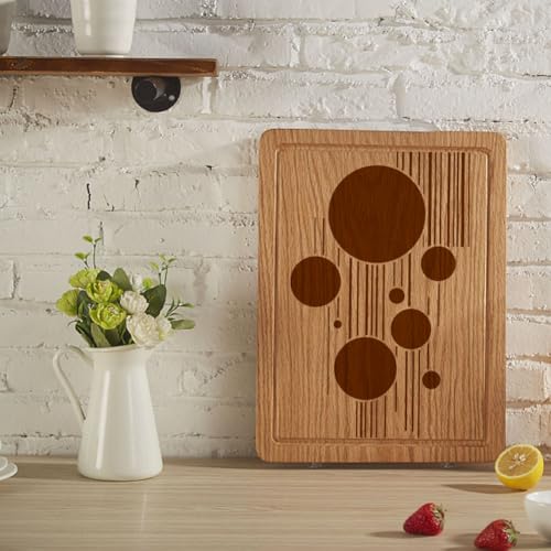 FINGERINSPIRE 4PCS Geometric Circles and Lines Interweave Painting Stencil with Paint Brush 8.3x11.7inch Round Lines Pattern Drawing Template Plastic Geometry Theme Stencil for Painting on Wood - style: Geometric Circles and Lines Interweave