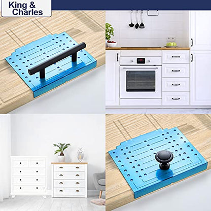 King&Charles Cabinet Hardware Template&Center Punch for Handles Knobs Pulls - size: Classic Align Sizes