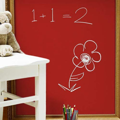 Chalkboard Blackboard Paint - Matte Finish [Red] - (8.5oz Cover 32 sf) - color: Red, style: 8.5oz Metal Can
