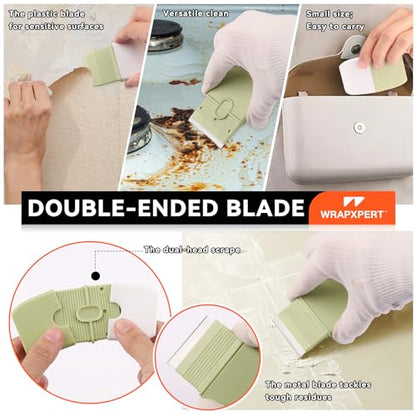 WRAPXPERT Peel and Stick Wallpaper Tools,Wallpaper Smoothing Tool Kit with Smoother,Edge Guider,Paste Brush for Backsplash Tile,Contact Paper - color: T123