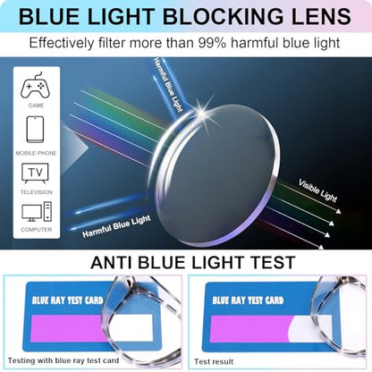 OXG 4 Pack Safety Glasses Anti Fog Goggles, Blue Light Blocking Stylish Safety Glasses for Women Nurses Protective Eyewear - color: Leopard+rainbow+clear+purple