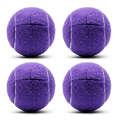Precut Tennis Balls for Walker and Furniture Legs - color: Purple, size: 4 Pack