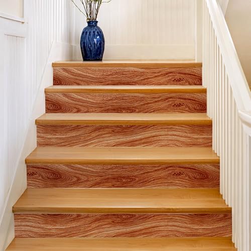 HOMETITUTE Light Brown Wood Grain Peel Stick Wallpaper 15.7x39.4 Vinyl - color: Wallpaper#2