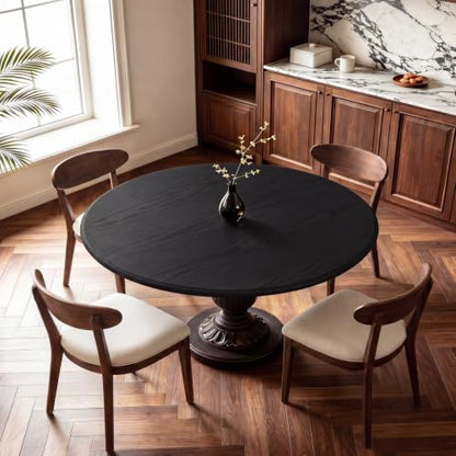 Black Wood Grain Peel and Stick Wallpaper Waterproof Thick Vinyl Contact Paper Removable Self Adhesive Wallpaper for Cabinets Countertops Furniture Shelves Walls Easy to Clean 17.7" × 118" - color: Black, size: 17.7" x 118"