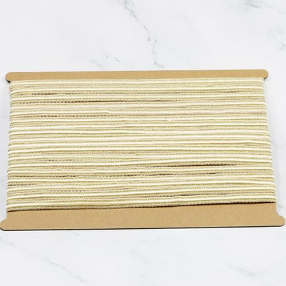 Beige 10 Yards Gimp Braid Trim, 12mm/0.47 Inch Wide Decorative Lace Webbing Fabric for Sewing Garments, Curtains, DIY Crafts, Lamps and Furniture Decoration (Beige