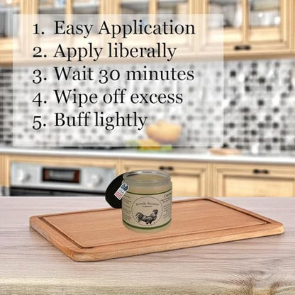 Cutting Board Gel, Cutting Board Oil and Beeswax in One, 8 fl.oz - size: 8 fl.oz
