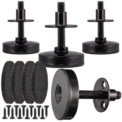 NEWBYTEK 3/8-16 Heavy Duty Leveling Feet, 1600LB Furniture Levelers (4PK) - size: 3/8-16,4pcs