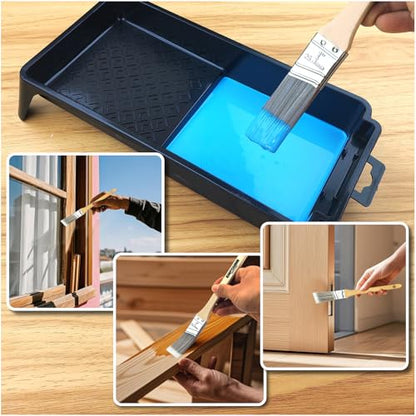 King Origin 6 PCS Paint Brushes, 1 Inch Angled Paint Brush - size: 1 Inch, 6 Pack