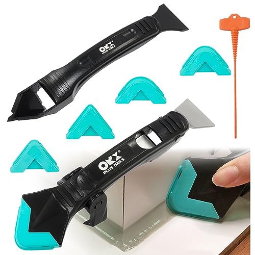 ORXPLUS Tools Silicone Caulking and Scrpaer Tool Set with Saver Cap - size: Sealant Caulking Tool Kit