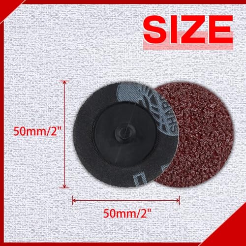 SPEEDWOX 50Pcs 2" 36 Grit Quick Change Sanding Discs Aluminum Oxide Coated - style: 36 Grit