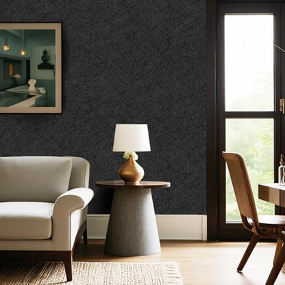 Dark Grey Peel and Stick Self Adhesive Wallpaper Countertop Contact Paper - color: Dark Gray, size: 15.7" x 118"