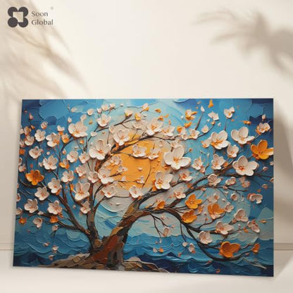 Soon Global Acoustic Wall Panels, Art Acoustic Panels, Canvas - color: Canvas, size: 72 X 48 Inches