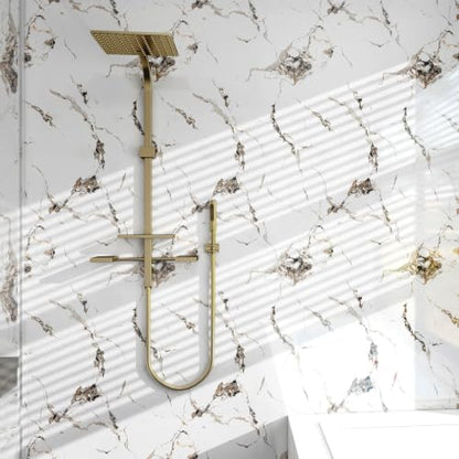 White Marble Contact Paper for Countertops 15.7"x78.7" - color: White, size: 15.7" x 78.7"