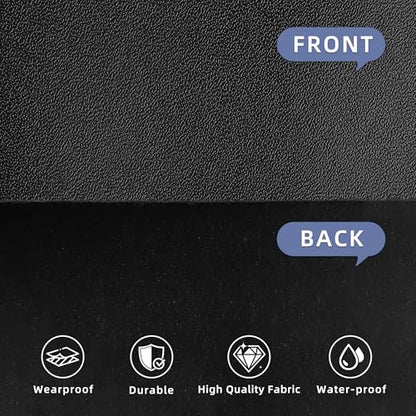 Black Faux Leather,Marine Vinyl Fabric,Pleather Sheets for Crafts. - color: Shiny Black, size: 1 Yard