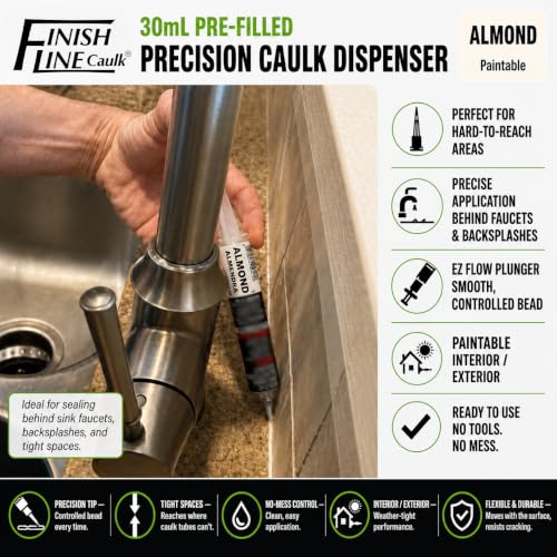 30mL Pre-Filled Precision Caulk Applicator Almond 1-Pack - color: Almond