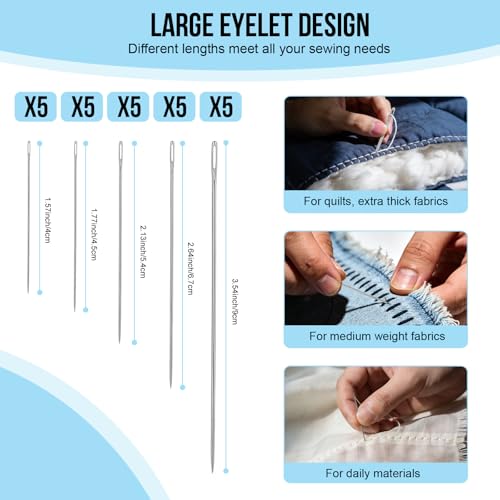 Feoqibu 47pcs Sewing Kit, Emergency Sewing Tools