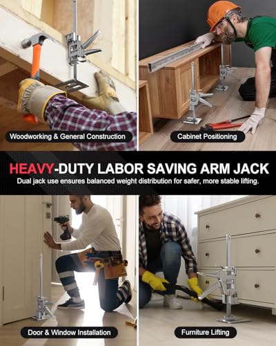 Kolvoii Labor Saving Arm Jack 2 Pack, 9.5 in Lift Range, Hand Lifting Jack - size: Extra Large