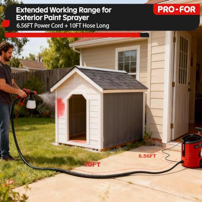700W HVLP Paint Sprayer Station with 10FT Hose
