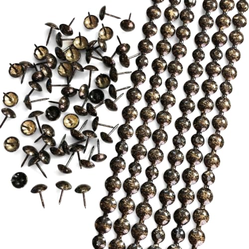 10Meters Upholstery Tacks Strips/Nailhead Trims(P:11mm Antique) - color: Antique, size: 11mm