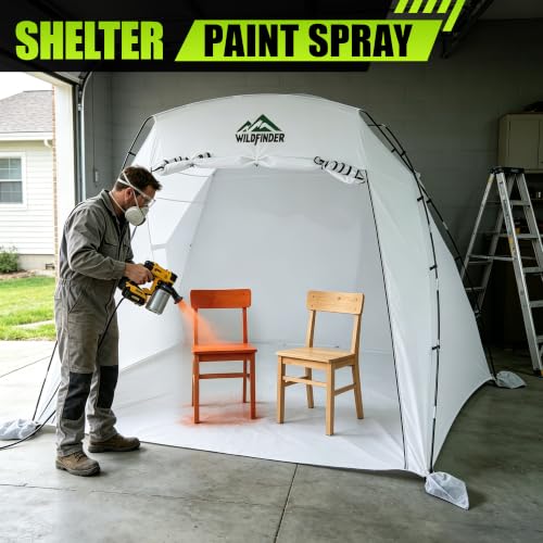 WildFinder Portable Paint Booth 10x7x6.3ft, Paint Tent for Spray Painting