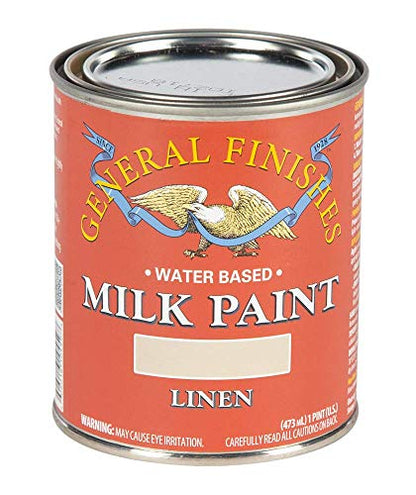 General Finishes Water Based Milk Paint, 1 Pint, Linen - color: Linen, size: 16 Fl Oz (Pack of 1)