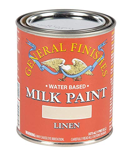 General Finishes Water Based Milk Paint, 1 Pint, Linen - color: Linen, size: 16 Fl Oz (Pack of 1)