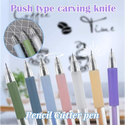 7Pcs Knife Pen Craft Cutting Tools, Retractable Utility Knife