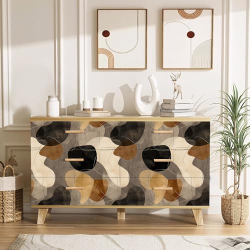 Modern Abstract Peel and Stick Wallpaper, Neutral Geometric Wallpaper