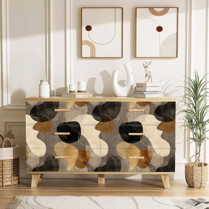 Modern Abstract Peel and Stick Wallpaper, Neutral Geometric Wallpaper