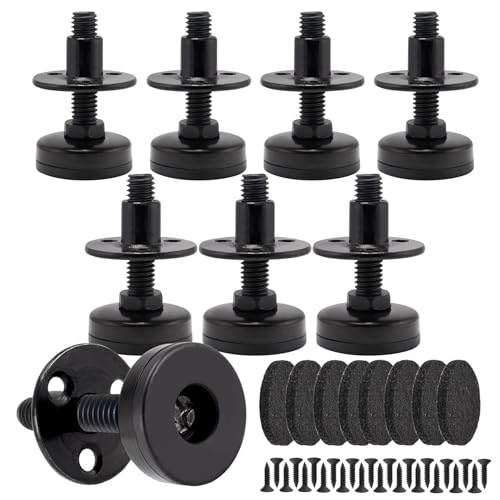 NEWBYTEK Heavy Duty Furniture Leveling Feet 3/8"-16, 1320LB Support, 8PK - size: SHORT Thread - 8 Pack