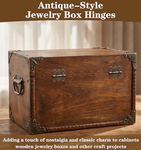 20 Pcs Small Hinges for Crafts, Tiny Hinges Antique Small Butterfly Hinge