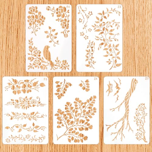 Large Reusable Stencils for Painting Vine Flower Swirl Stencils