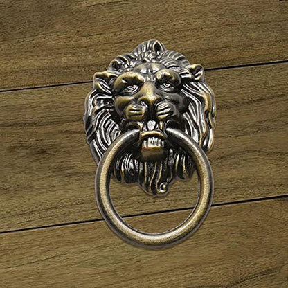 Murtenze Antique Lion Head Cabinet Knobs, Bronze, 12 Pieces - color: Bronze, Lion