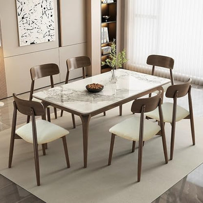 Waterproof Dining Room Chair Covers Set of 6,Beige,Large - color: Beige-diamond Pattern, size: Large-6 PCS