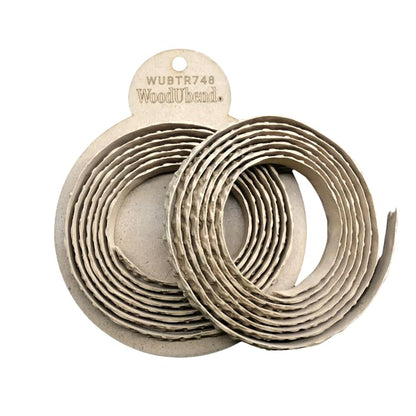 WoodUBend Pack of Two Abstract Flower & Shell Trims TR748-215x1.2x0.4cm - Heat Bendable & Flexible Wood Trims - DIY Craft, Furniture & Home Decor - Easy to Apply & Paint - Versatile & Reusable - size: TR748WUB
