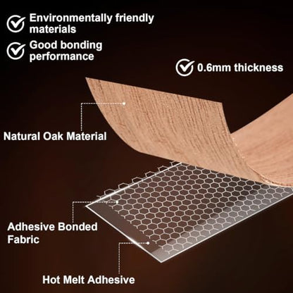 Red Oak Edge Banding,3/4 Inch x 50ft Roll Pre-Glued Iron On Wood Veneer Edging Banding Tape with Hot Melt Adhesive Flexible Edge Band for DIY & Professional Projects - color: Red Oak Wood, size: 3/4 Inch x 50 ft