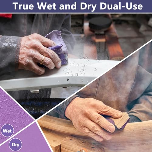 30-Sheet Premium White Corundum Wet Dry 180 Grit Sandpaper - size: 9 x 3-2/3 Inch, style: 180 Grit
