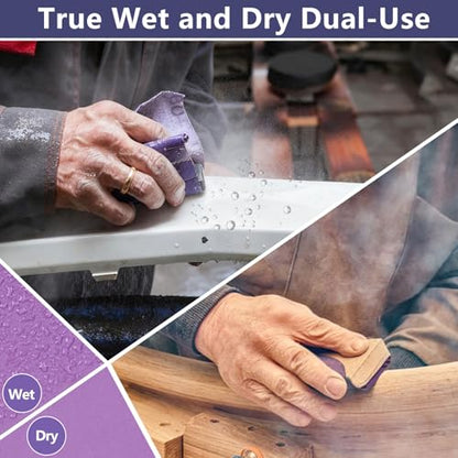 30-Sheet Premium White Corundum Wet Dry 800 Grit Sandpaper - size: 9 x 3-2/3 Inch, style: 800 Grit