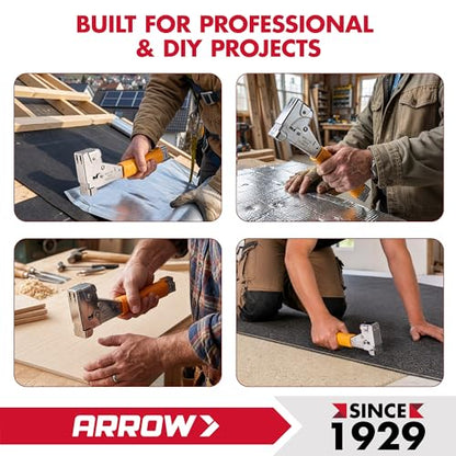Arrow T50 Heavy-Duty Staple Gun, Manual Stapler - size: (1-Pack)