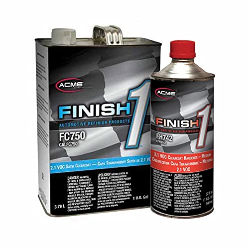 acme Sherwin-Williams Finish 1 FC750-1 2.1 VOC Satin Clearcoat Medium Kit (Gallon)
