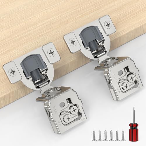 Furniware 60 Pack 30 Pairs 1-1/2 inch Overlay Soft Close Hinges - size: 1-1/2 inch Overlay