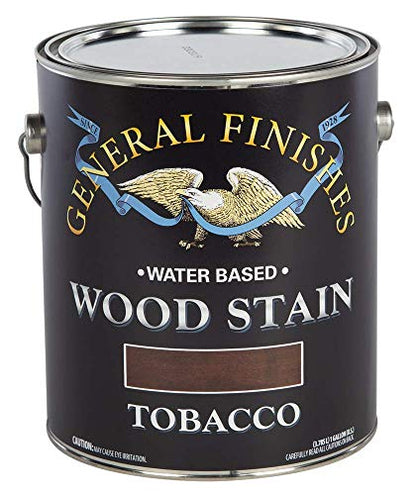General Finishes Water Based Wood Stain, 1 Gallon, Tobacco - color: Tobacco, size: 1 Gallon