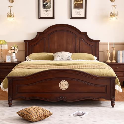 4Pcs Round Solid Wood Carved Appliques 5.1x5.1in Unpainted Furniture Onlays