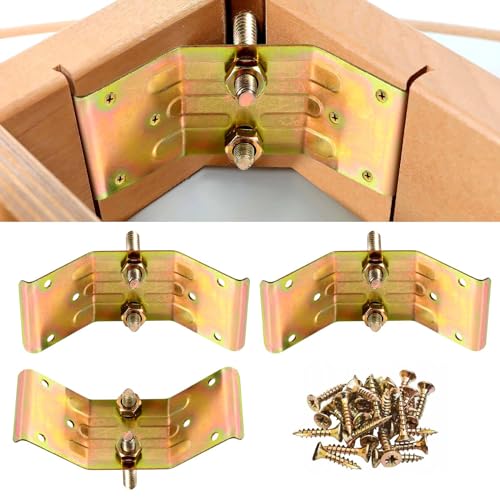 Pisman Table Leg Brackets Heavy Duty, Corner Braces for Wood Furniture - size: Table Leg Brackets