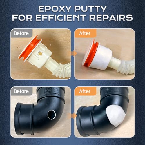 Boncart High Strength AB Epoxy Putty, 400g Steel Reinforced Repair Filler - color: 400g, White