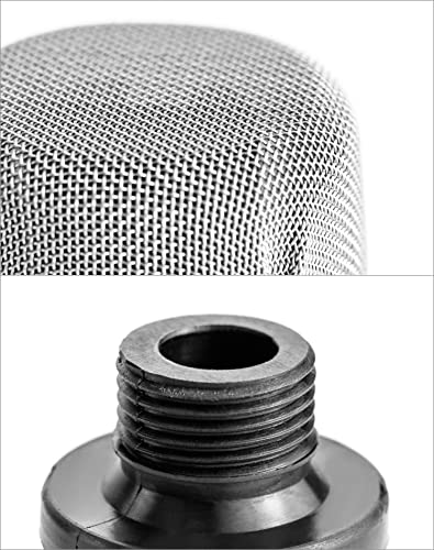 QWORK Airless Paint Sprayer Inlet Strainer, 2 Pcs 3/4 Inch Replacement Inlet Strainer Screen for Airless Paint Spray Gun