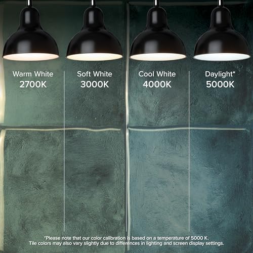 Smart Tiles Peel and stick backsplash, Zellige Teal Green, 9"x9" - color: Teal Green