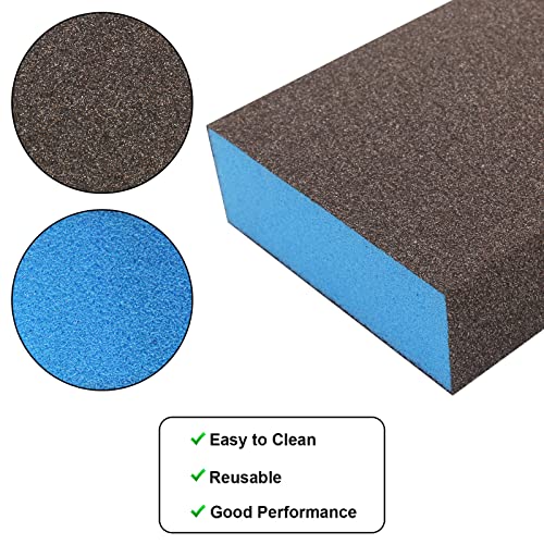 12Pcs Fine Sanding Sponge 120 Grit - size: 120 Grit