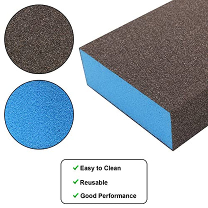 12Pcs Fine Sanding Sponge 120 Grit - size: 120 Grit