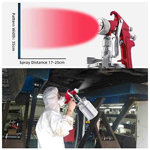CarBole Suction Paint Spray-Gun with 1.3mm 1.7mm 2.0mm Fluid Tips